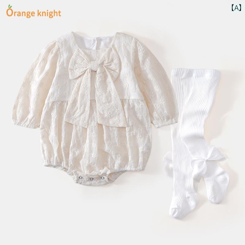 Coverall - ロンパース ベビー服 カバーオール ジャンプ スーツ 春秋 新生児 女の子 かわいい 100日 プリンセス 三角 お祝い キュート