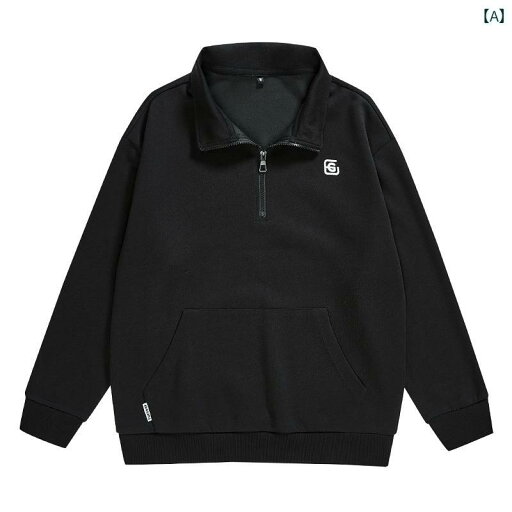 スウェットシャツ アメリカン ハーフジップ スタンドカラー メンズ 春秋冬 長袖 ジャケット 紳士服 カジュアル スウェットシャツ アメリカン ハーフジップ スタンドカラー メンズ 春秋冬 長袖 ジャケット 紳士服 カジュアル