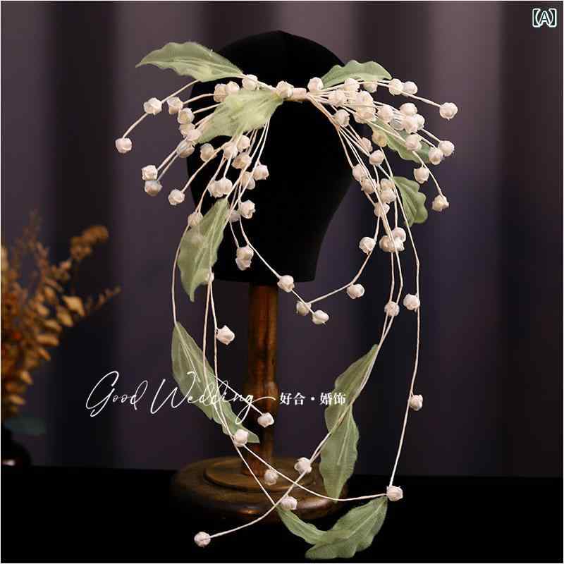 ヘッド ドレス 髪飾り 結婚式 レディース アクセサリー ブライダルジュエリー スーパー フェアリー 森 ..