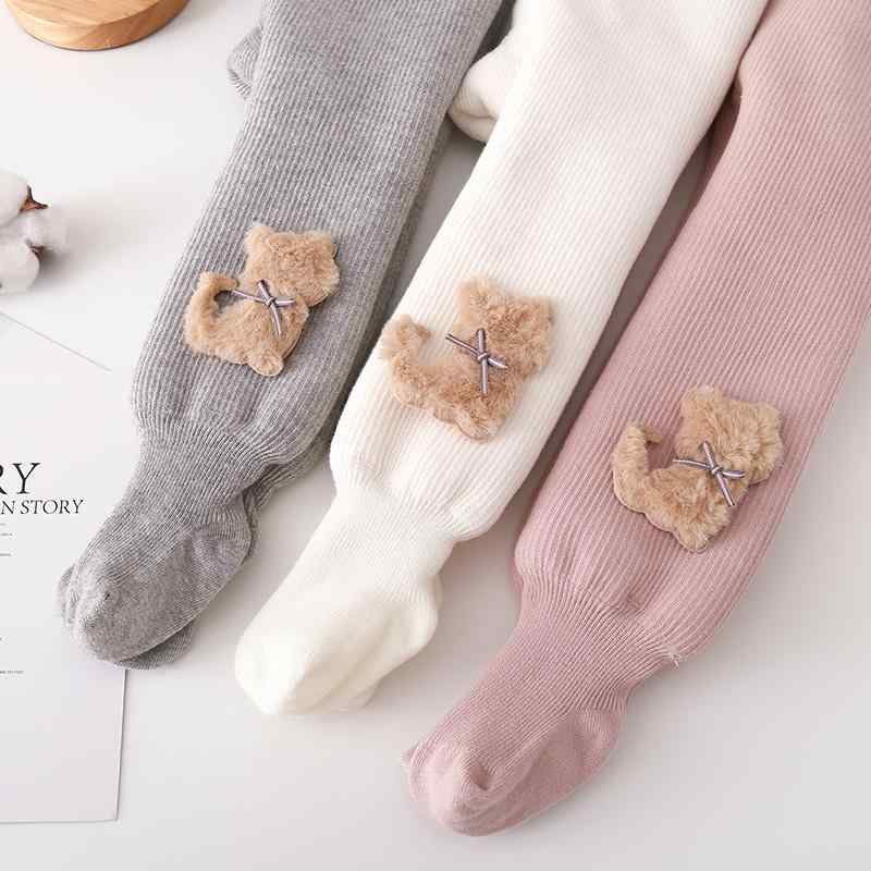 Socks - 女の子 レギンス 冬 厚手 起毛 子供 極厚 子羊 起毛 暖かい 綿 パンツ ベビー ストッキング