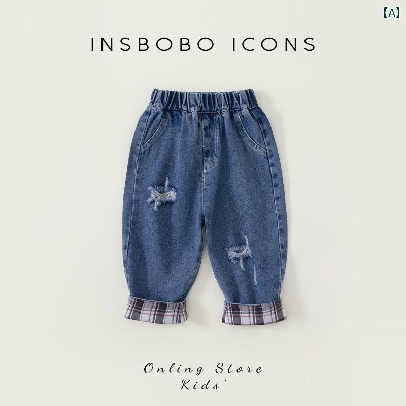 子供服 女の子 男の子 ジーンズ ジーパン カジュアルジーンズ 春秋 かわいい おしゃれ アウトドア 通園 ホームウェア キッズ