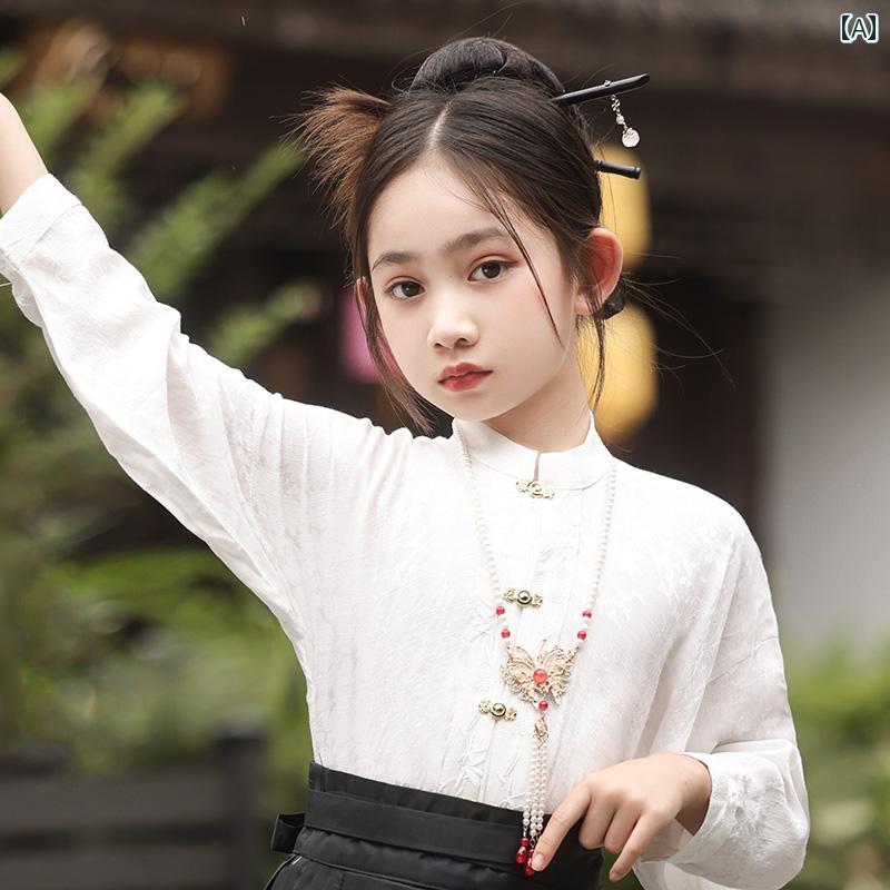 キッズ 民族衣装 コスプレ 子供服 韓服 チャイナ風 トップス スカート 刺繡 写真撮影 衣装 パーティー エキゾチック かわいいキュート 女児