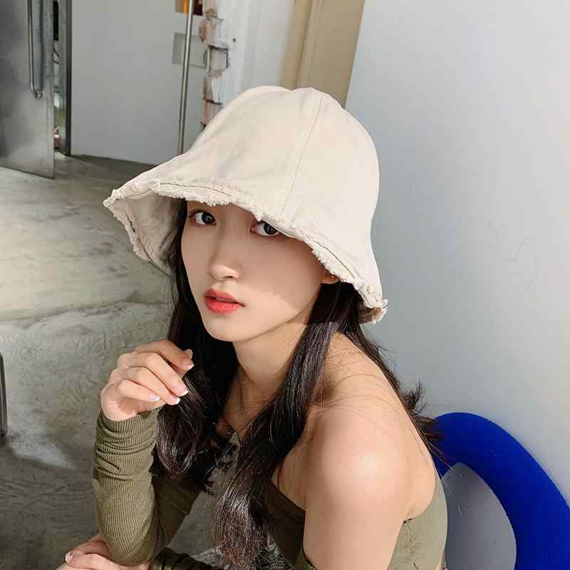 釣り 帽子 アウトドア ソリッドカラー ファーエッジ フィッシャーマン ハット レディース 薄手 韓国 顔覆う 和風 エッジの日よけ オールシーズン