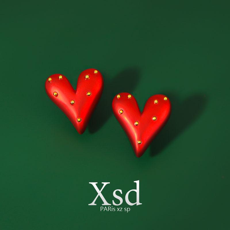 シャツ レディース ブローチ おしゃれ 大人かわいい 赤 ハート 小さい ブローチ かわいい 人 カップル 露出 防止 ボタン スーツ 襟ピン シンプル