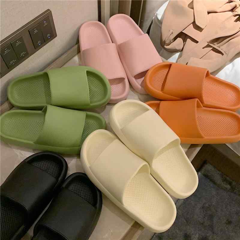 サンダル イン 厚 アウター スリッパ レディース 夏 屋内 家庭 滑りにくい ソフト ソール ビーチ サンダル 低め フラット