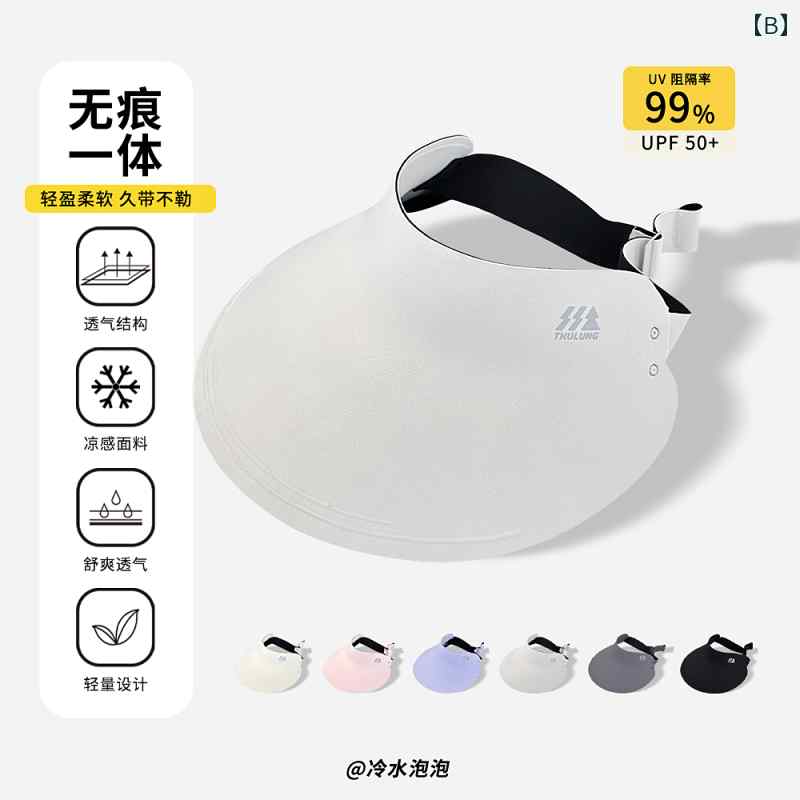 セキュアデポのサンバイザー アウトドア 日よけ ファッション ハット 帽子 速乾 ひさし帽 小物 日焼け防止 スポーティ 旅行 つば 大きめ 調節可能 レディース 折りたたみ 外出 屋外 レジャー レディース 子供 大人 夏｜アングル3