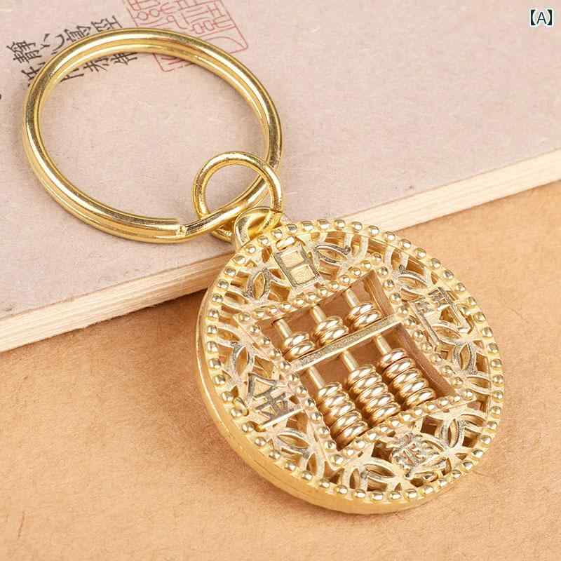 レトロ 車 キーホルダー ペンダント キーアクセサリー キーチェーン ストラップ メンズ レディース兼 チャイナテイスト 装飾品 真鍮