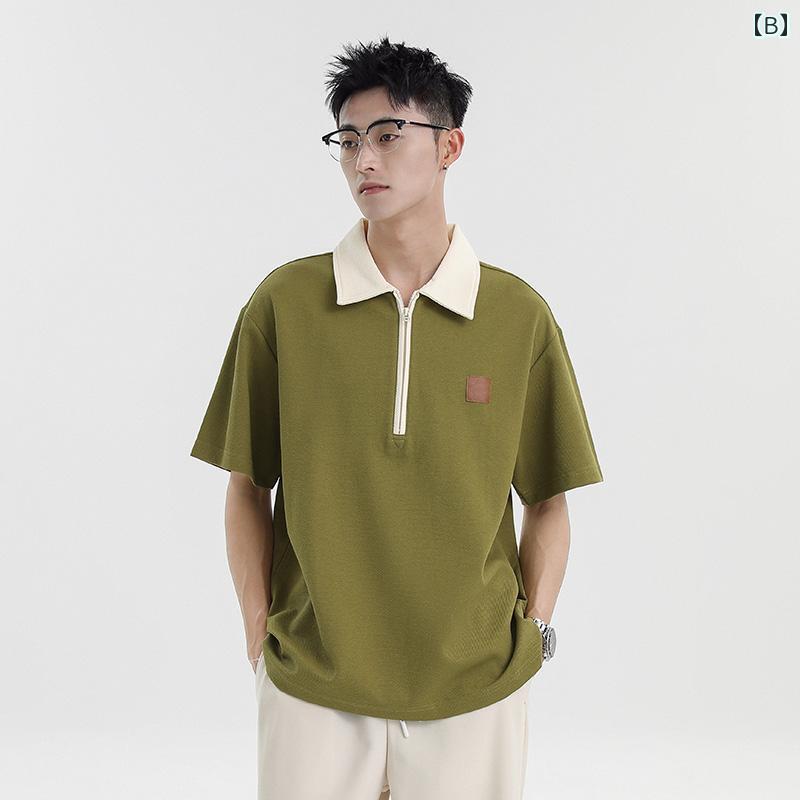 メンズ ファッショントップス ポロシャツ カットソー 半袖 デイリー アウトドア スポーツ ワーク カジュアル メンズ 夏