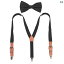 メンズ サスペンダー クリップ ストレッチ Y字型 ファッション ショルダーストラップ 英国紳士風 ビジ..