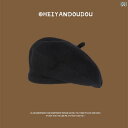 レディース ニット帽 帽子 ニット 帽 秋冬 イギリス レトロ 大きい 頭 サイズ ウール ビーニー ハット 画家