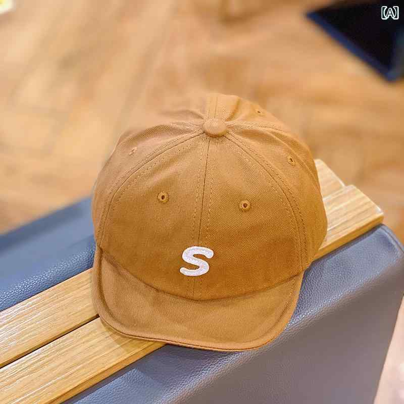 カジュアル ベースボール キャップ キッズ ベビー 日除け 帽子 春秋 薄手 幼児 子供用 ひさし 韓国 ガールズ ボーイズ ファッション 野球帽 春 日焼け防止