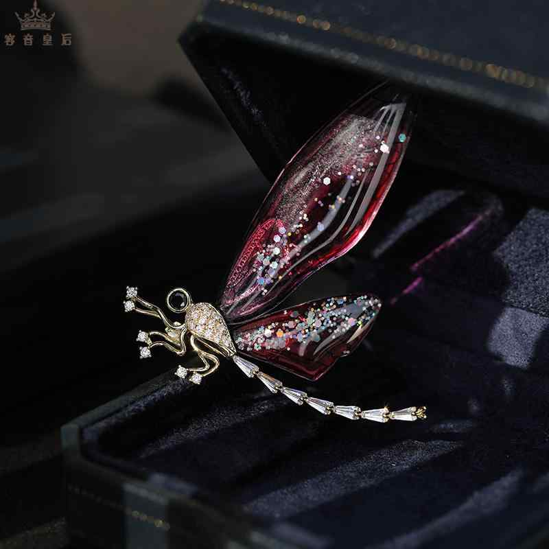 コート レディース ブローチ ハイエンド キュート エレガント トンボ 個性 カーディガン ファッション ..