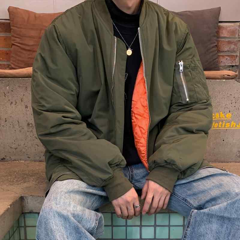 ジャケット 冬 韓国 bf 服 厚手 野球 ユニフォーム 綿 男性 女性 韓国 フラグ 綿