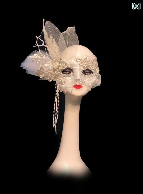 ベネチアン マスク 仮面 舞踏会 バー ステージ ウィンドウ ディスプレイ ナイトクラブ ビューティー シ..