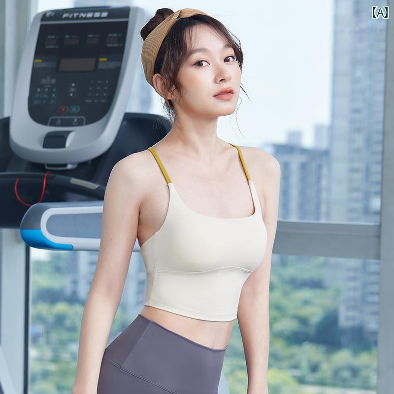 スポーツブラ レディース トップス たるみ防止 ランニング ヨガ ベスト 夏 トレー...