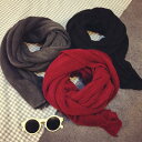 レディース 秋 冬 ウール マフラー おしゃれ 防寒 韓国 無地 スカーフ 韓国 厚手 暖かい スカーフ 二重 ショール