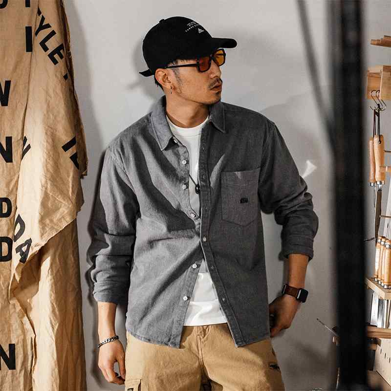 シャツ メンズ おしゃれ ファッション トップス 長袖 アウトドア コットン 春秋 カ...
