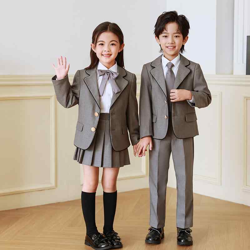 春秋 制服 子供 キッズウェア 園児 小学生 ブレザー セットアップ おしゃれ かわいい ジャケット パンツ スカート ダンス パフォーマンス ステージ イベント 衣装 卒園式