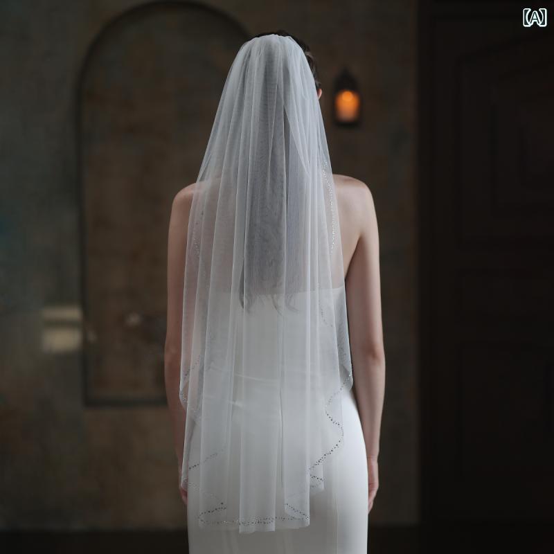 ウエディング ベール フレンチレース ブライダル 頭飾り 上品 フェアリー かわいい エレガント きれい ..