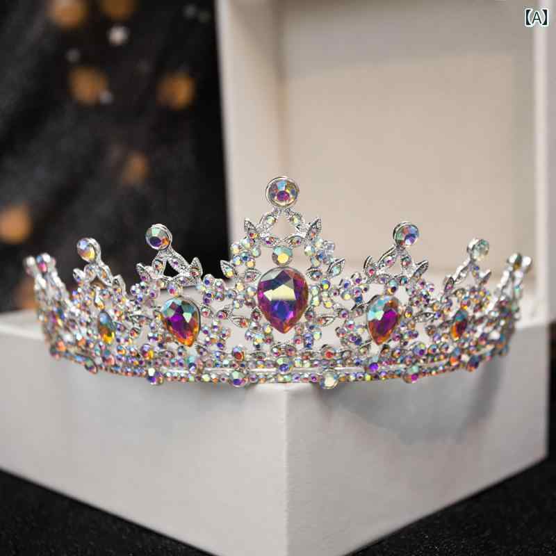 ティアラ ラインストーン クラウン 子供 プリンセス ドレス 女の子 アクセサリー 誕生日 イヤリング ネ..