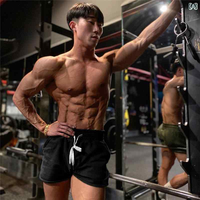 Short, Half Pants - パンツ ショート メンズ スウェットパンツ ショーツ スリークォーター フォー フィフス アメリカン フィットネス マッスル 無地 ランニング 大きいサイズ 綿
