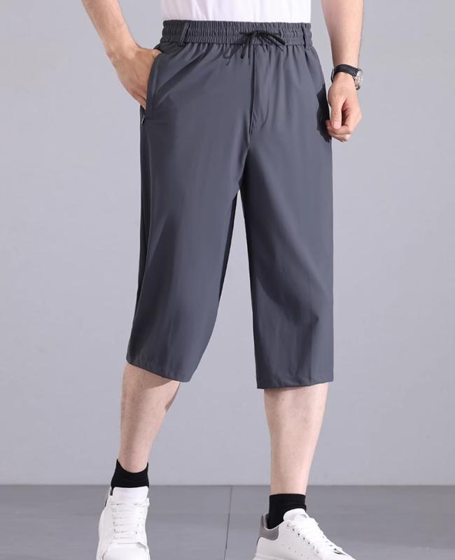 メンズ 紳士服 ズボン パンツ ボトム ショーツ カジュアル スポーティー シンプル デイリー アウトドア ストレッチ性 エイジ 夏 薄手 ゆったり 速乾