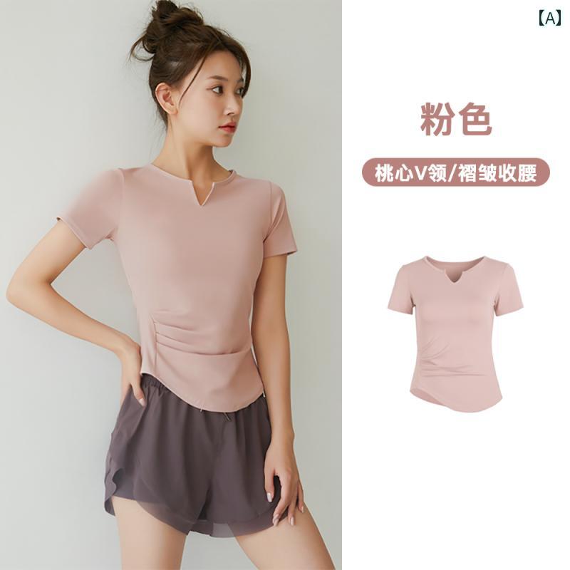 レディース 夏 速乾 ランニング スポーツ スーツ 朝 ヨガ ウェア ハイウエスト スリム 通気性 プロ フィットネスウェア