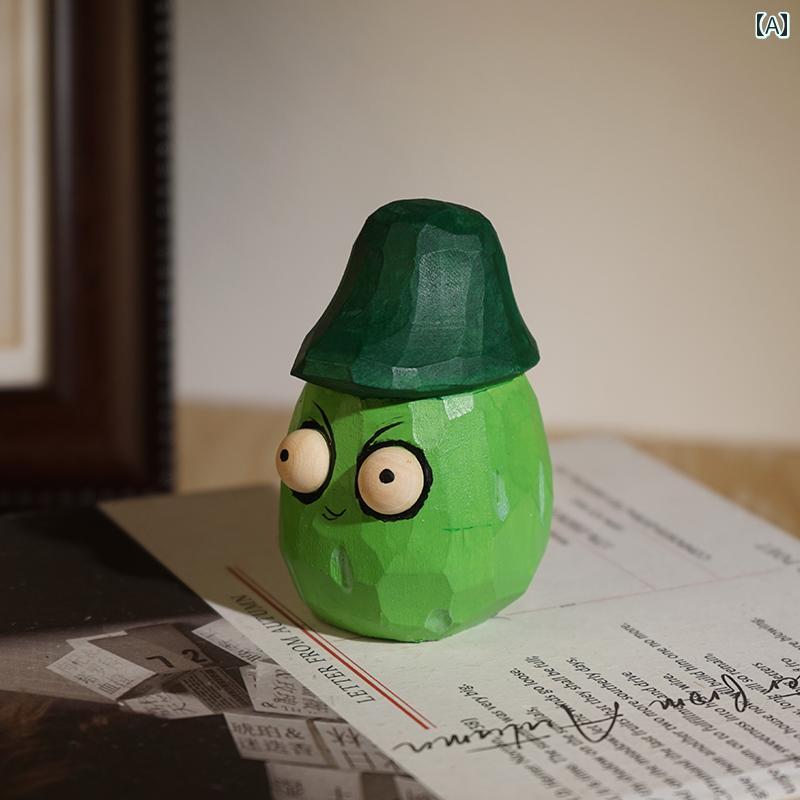 ハロウィン 木彫り 小さめ 飾り 人形 おもしろ デスクトップ 装飾 かわいい デコレーション インテリア マスコット
