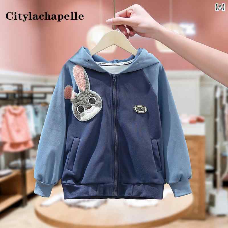 Other - ジャケット キッズ アウター 子供服 ガールズ フード付き スウェットシャツ カーディガンジャケット 春秋 子供服 春服