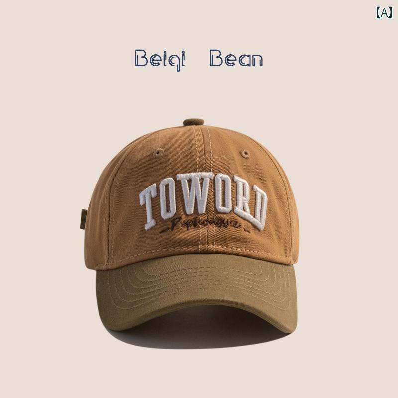 キッズ ベースボール キャップ カジュアル 韓国 子供用 春夏 薄手 カラー ブロック サンバイザー ピー..