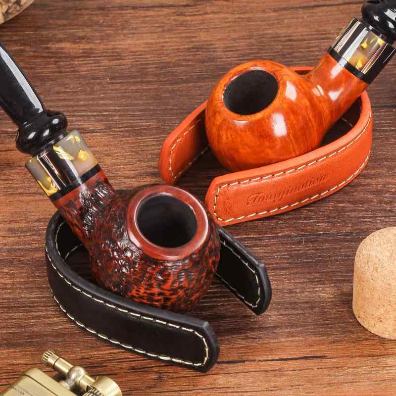 レザー ワイドブレスレット パイプ アクセサリー パイプホルダー ポータブル アメリカン ヴィンテージ..