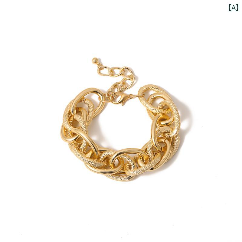 アクセサリー チェーン ビーチ 水着 エスニック サマーフェス ビキニ ボヘミアン 太い 織り 交た ブレスレット ナイトクラブ バー パンク ヒップ ホップ 個性 誇張 ハンド ジュエリー