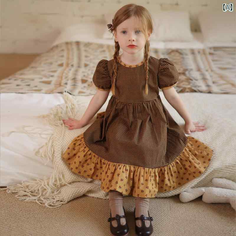 ベビー服 子供服 女の子 ドレス ワンピース チェック リゾートドレス 春 通学 通園 かわいい キュート ラブリー キッズ