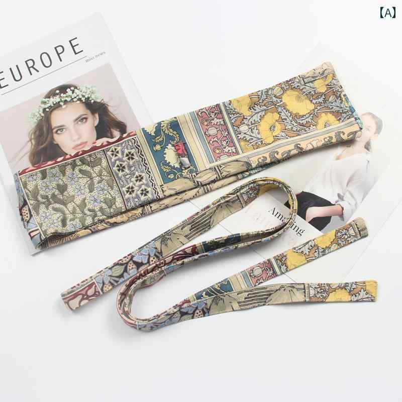 帯ベルト サッシュベルト ウエストマーク 装飾 カラフル レディース ドレス ウエスト バンド 和風 ユニーク モード ファッション 和装 浴衣 布 ベルト
