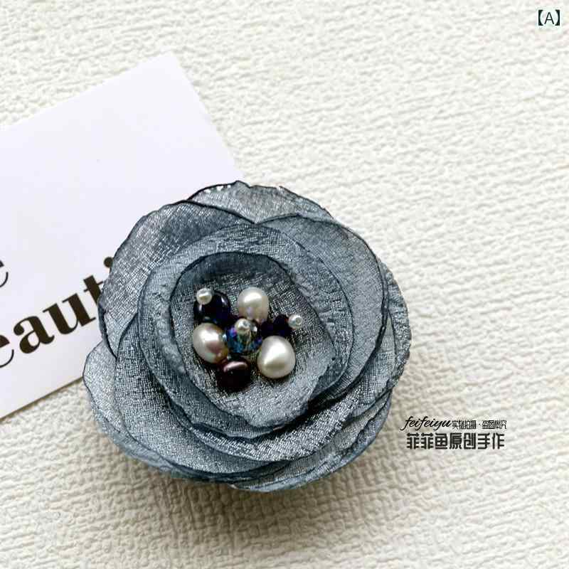 アクセサリー ブローチ おしゃれ 花 セーター スーツ スカート コサージュ 入学式 卒業式 パーティー 懇親会ピン パール 焼けた 兼用 エレガント 雪 糸 ピン