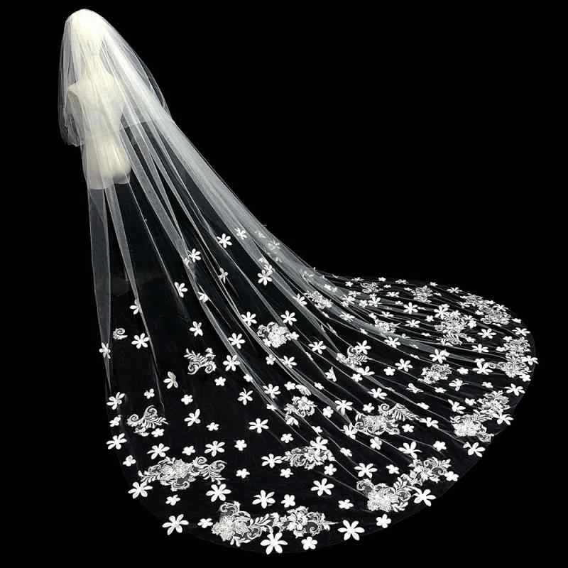 ウェディングベール フラワー ブライダル 結婚式 エレガント プリンセス 花嫁 メイン ドレス 豪華 ロン..