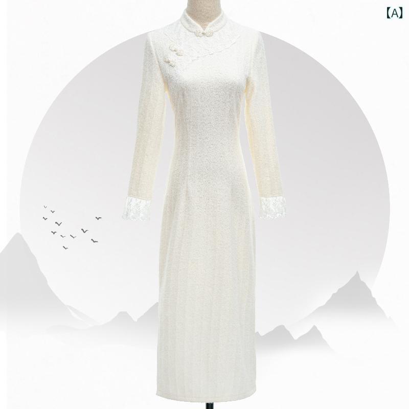 ドレス チャイナ コスプレ パフォーマンス 撮影 衣装 レディース 白い レース フレッシュ ガールズ 美しい 中国 普段使い 日常着 子供