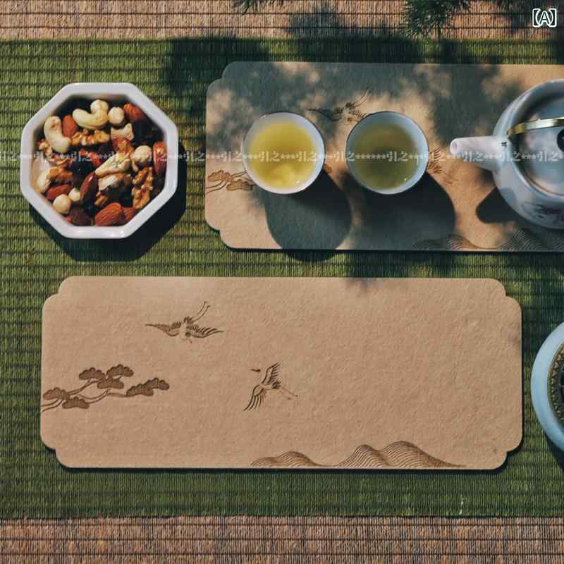 ティーマット インテリア テーブルクロス ランチョンマット コースター 雑貨 茶道具 装飾品 配膳品 テーブルセンター コーヒー マット 2