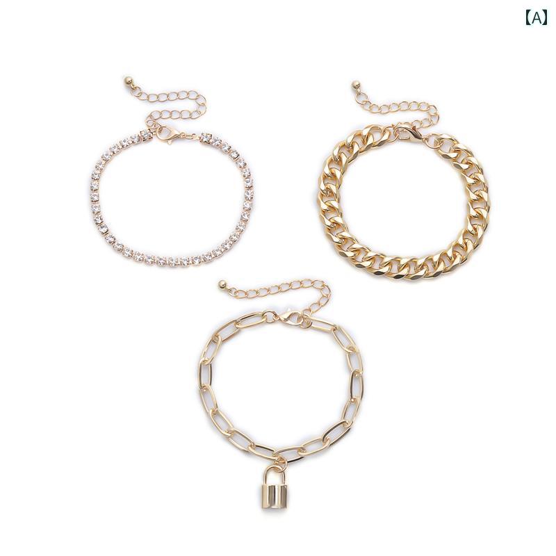 メンズ レディース ブレスレットセット アクセサリー おしゃれ 豪華感 煌やか デート お出け ペア イベント フェス パーティ フォーマル ダンス コスチューム ステージ 衣装 クラブ 映え