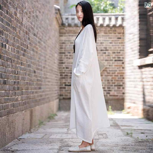 ワンピース ボヘミアン ナチュラル リラックスフィット レディース 婦人服 エスニック ゆったり ロング レトロ コットン リネン ワンピース ボヘミアン ナチュラル リラックスフィット レディース 婦人服 エスニック ゆったり ロング レトロ コットン リネン