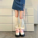 ミルキーピンク ニット ソックス ミレニアム クール ガール ニット レッグカバー 秋冬 暖かい パイルソックス