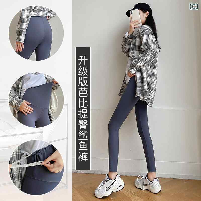 パンツ マタニティ レギンス 春秋 アウター バービー シャーク ベルベット 秋冬 秋服