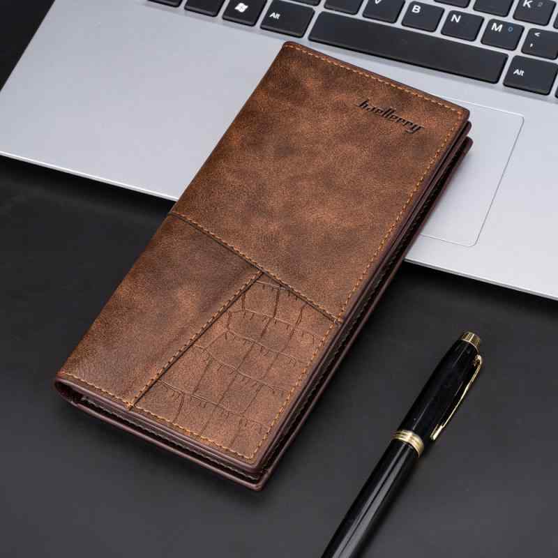 財布 ロング レザー ウォレット 長財布 カジュアル レトロ ビジネス メンズ 縦型 ファッション マルチ カードスロット メンズ クラッチ