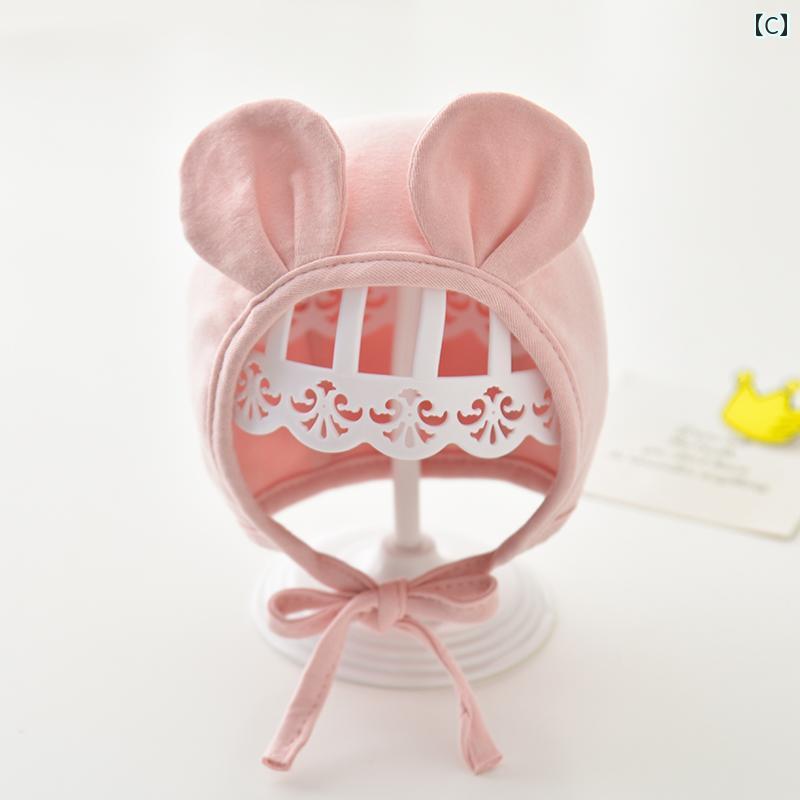 ベビー 帽子 赤ちゃん 新生児 春夏秋 耳 子供 メンズ レディース兼 かわいい おし...