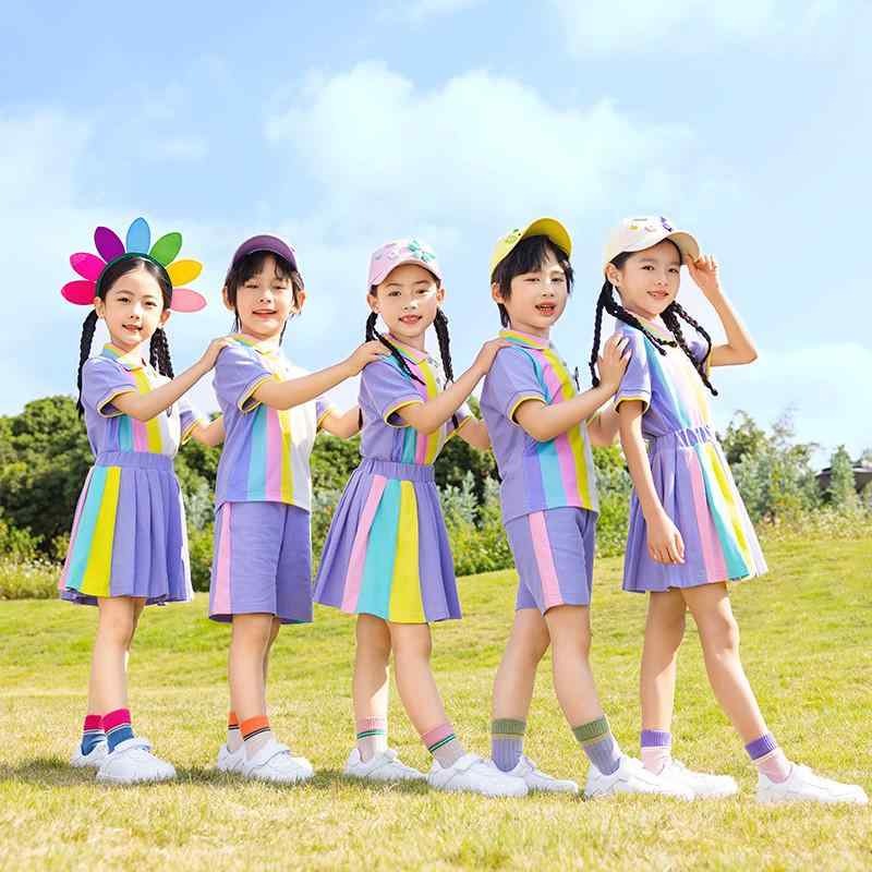 キッズ 子供 夏 学校 制服 セットアップ 韓国 中学生 小学生 発表会 イベント ステージ 衣装 コットン 快適