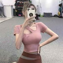 Tシャツ スポーツブラ トレーニング スポーツ フィットネス ウェア トップス ジム ヨガ ランニング 速乾 レディース