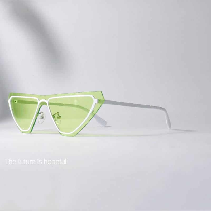 サングラス おしゃれ ユニーク アボカド カラー ワンピース サングラス UV 400 春夏秋 紫外線対策 キャ..