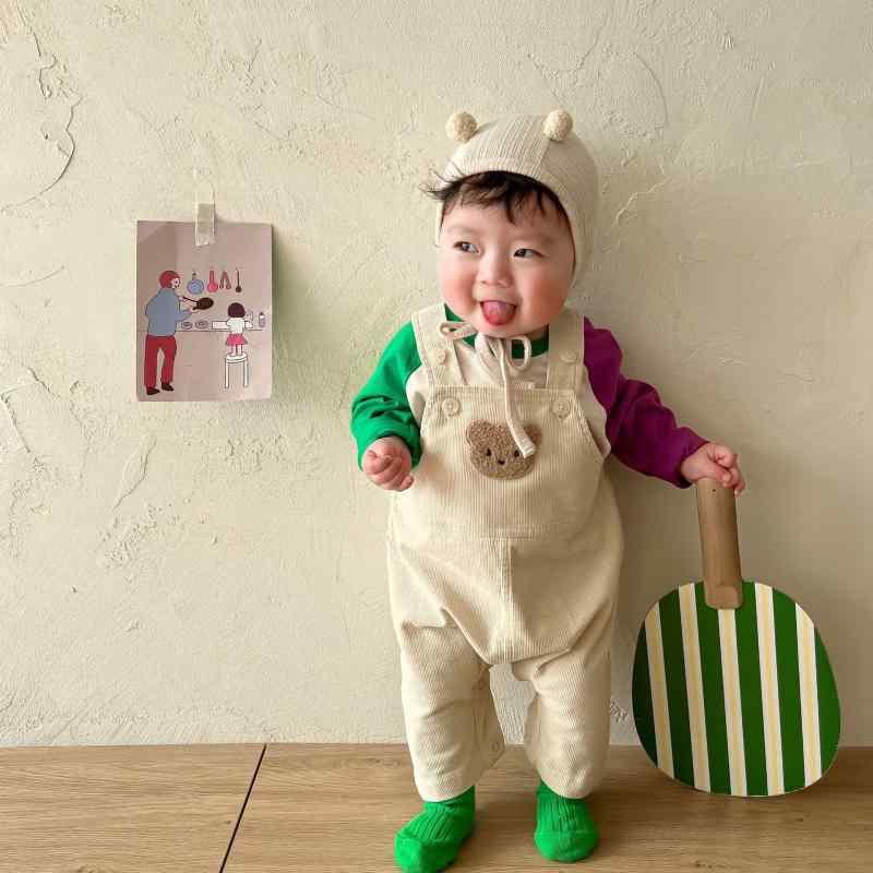 Tシャツ オーバーオール シンプル カジュアル かわいい ベビー 赤ちゃん キッズ 乳幼児 子供 ベビー服 キッズファッション 子供服 男の子 女の子 春