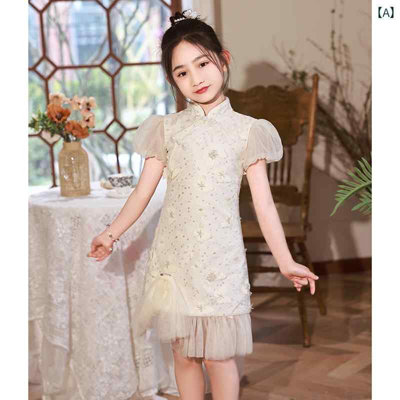 キッズ 子供服 半袖ドレス かわいい おしゃれ 韓国 着やい 動きやい 快適 お祝い セレモニー 式典 祝賀 撮影 発表会 パーティー イベント 七五三 結婚式 ダンス パフォーマンス コスチューム 衣装 アイテム