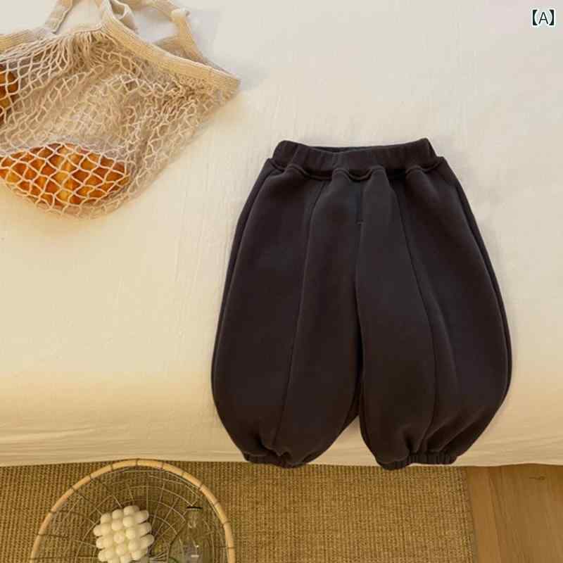 ベビー キッズ かわいい 秋冬 ベビー カジュアル 裏起毛 パンツ 男の子 女の子 暖...